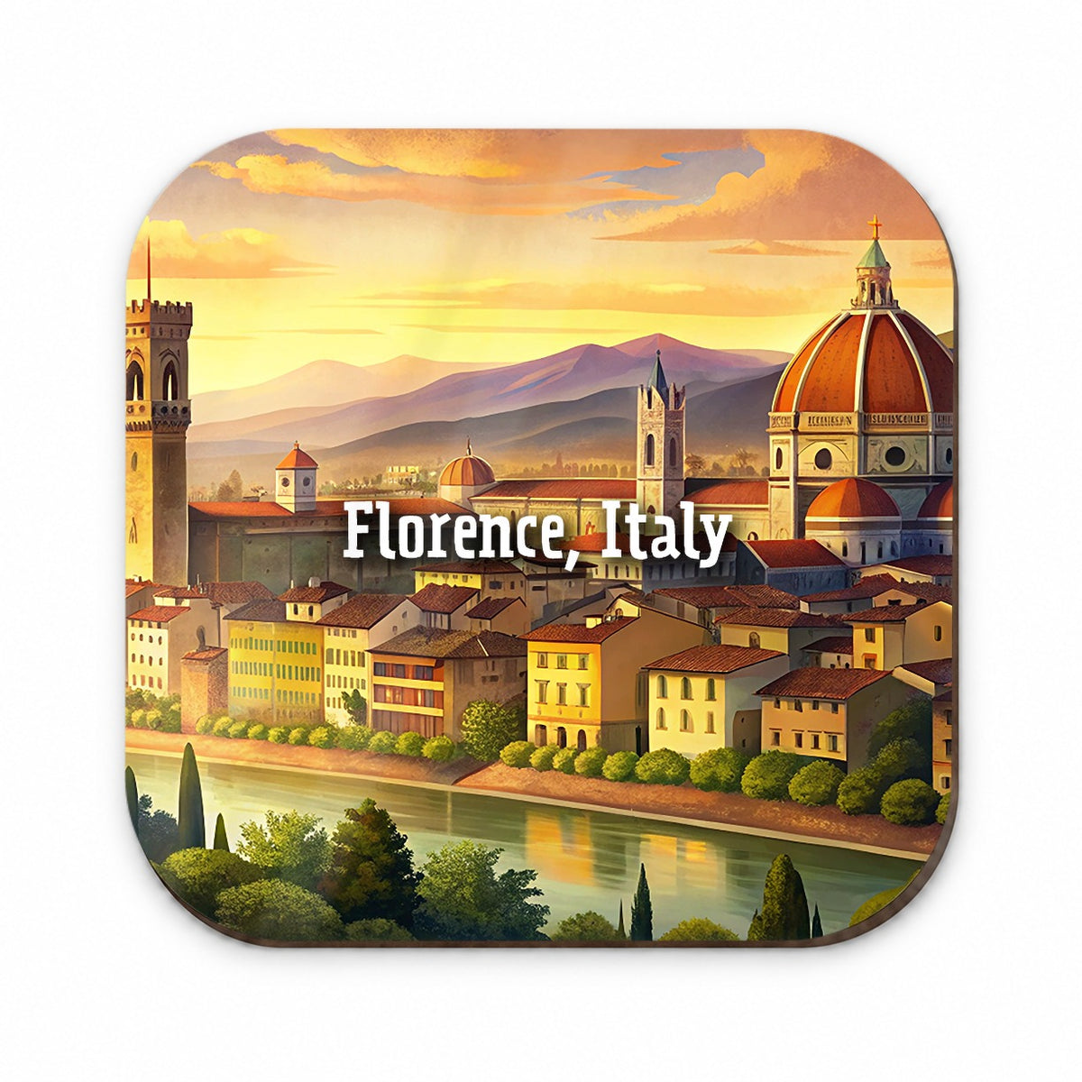 Florence, Italy Travel City Country Stamp Fridge Magnet