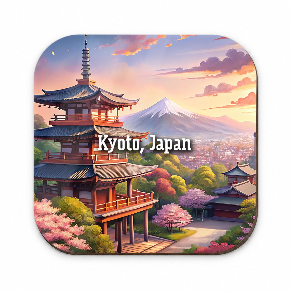 Kyoto, Japan Travel City Country Stamp Fridge Magnet