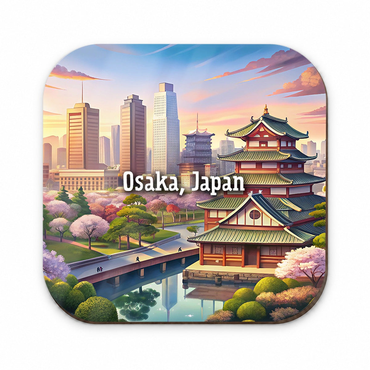 Osaka, Japan Travel City Country Stamp Fridge Magnet