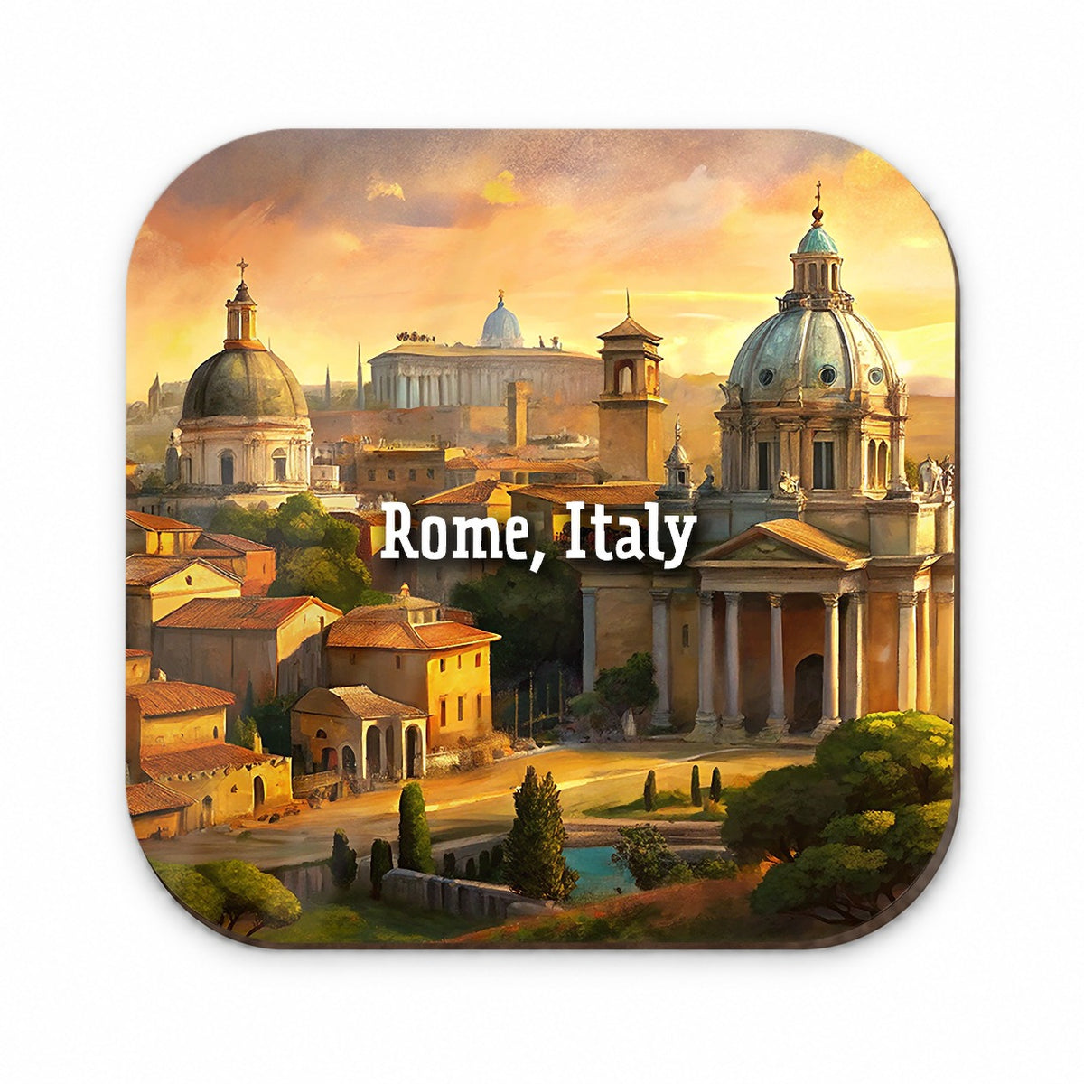 Rome, Italy Travel City Country Stamp Fridge Magnet