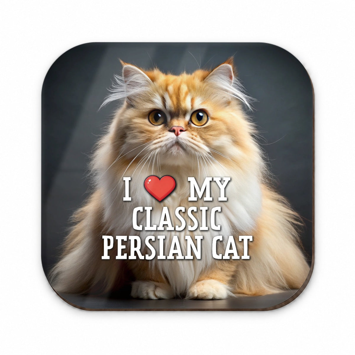 I Love My Classic Persian Cat Heart Fridge Magnet
