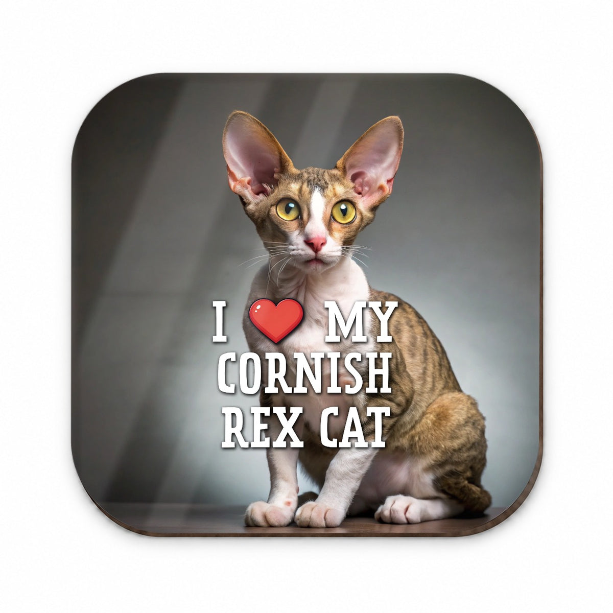 I Love My Cornish Rex Cat Heart Fridge Magnet
