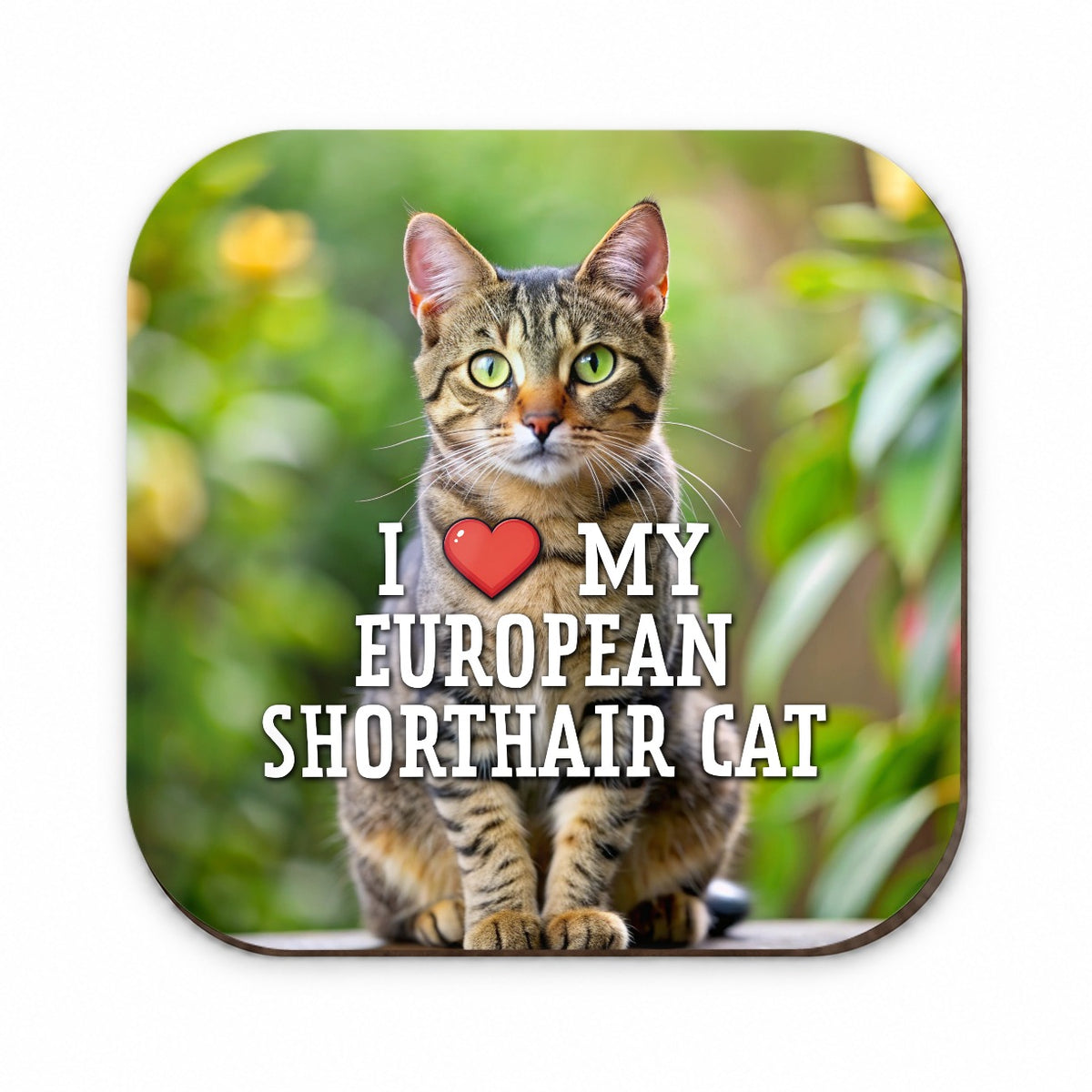 I Love My European Shorthair Cat Heart Fridge Magnet