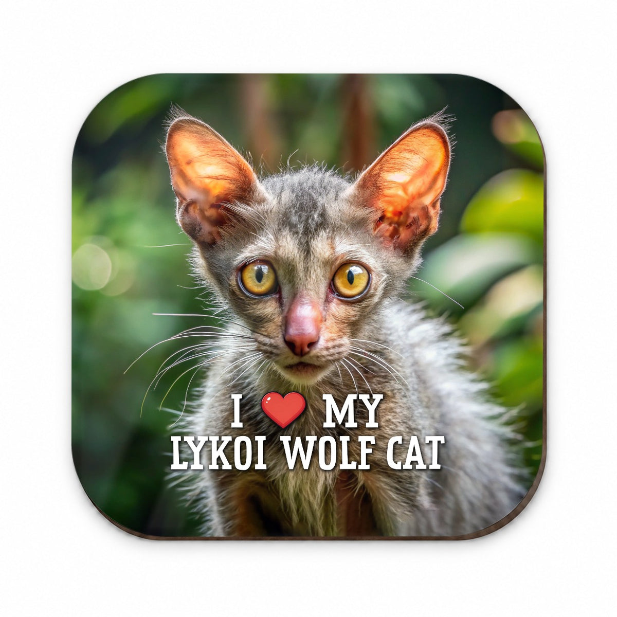 I Love My Lykoi Wolf Cat Heart Fridge Magnet