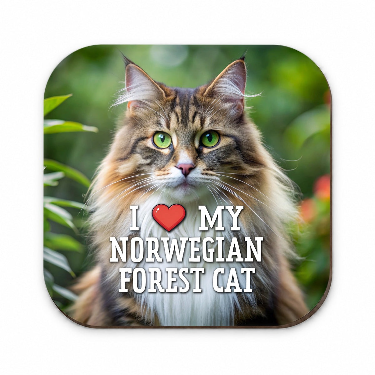 I Love My Norwegian Forest Cat Heart Fridge Magnet
