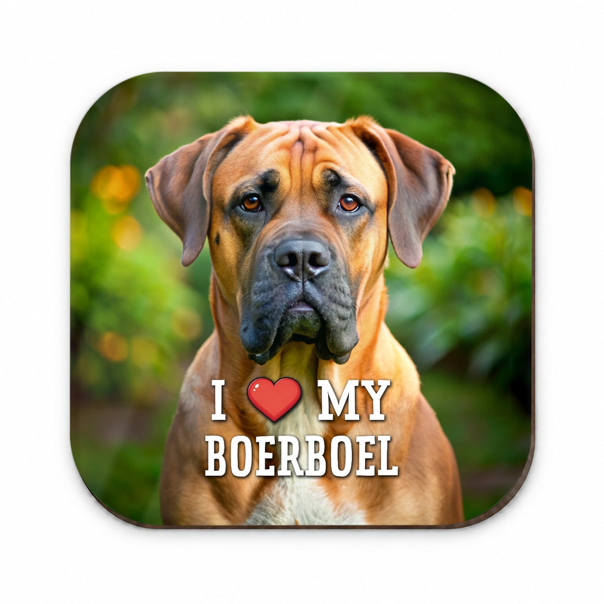 I Love My Boerboel Dog Heart Fridge Magnet