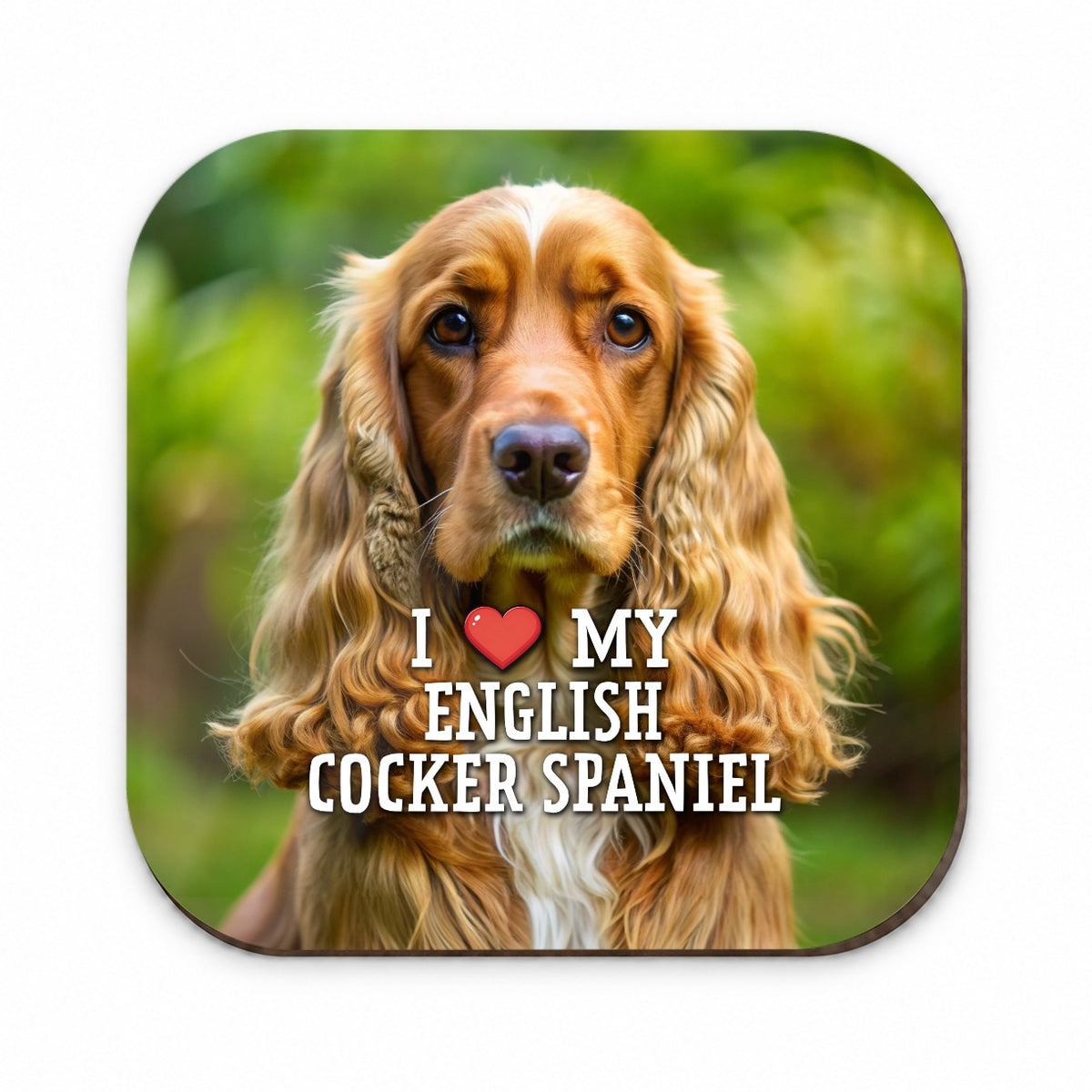 I Love My English Cocker Spaniel Dog Heart Fridge Magnet