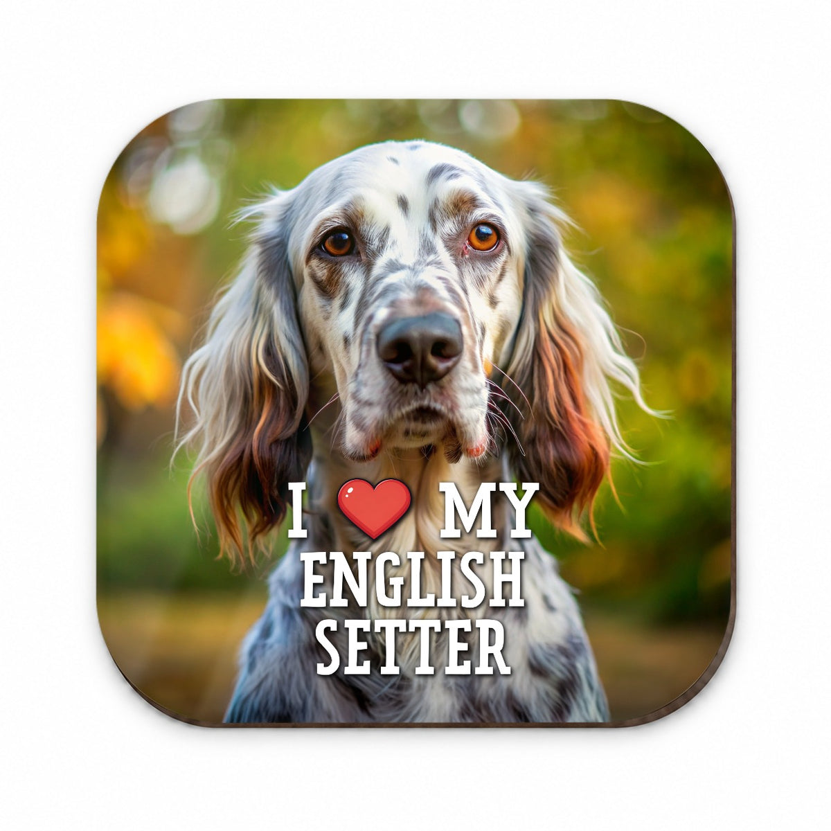 I Love My English Setter Dog Heart Fridge Magnet