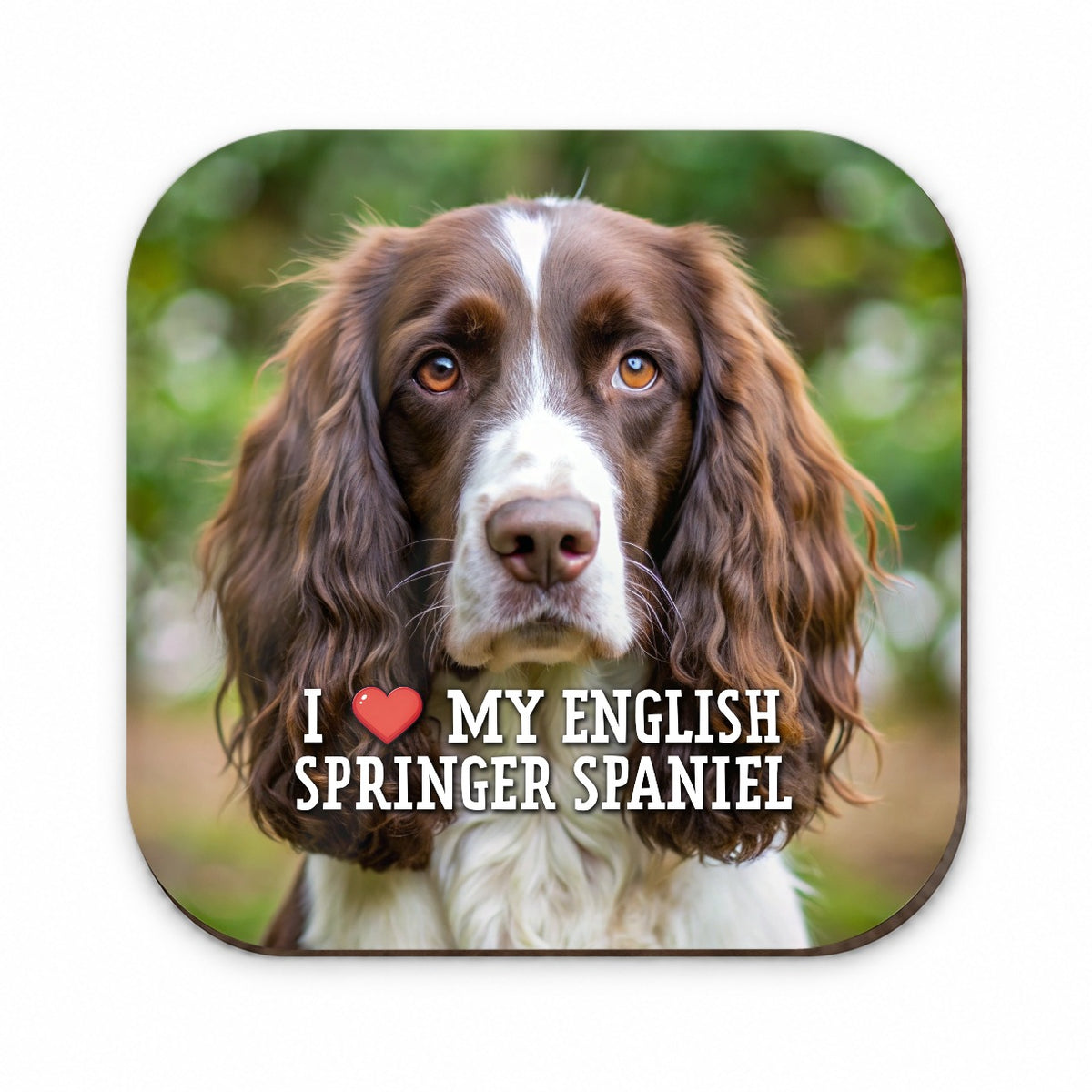 I Love My English Springer Spaniel Dog Heart Fridge Magnet