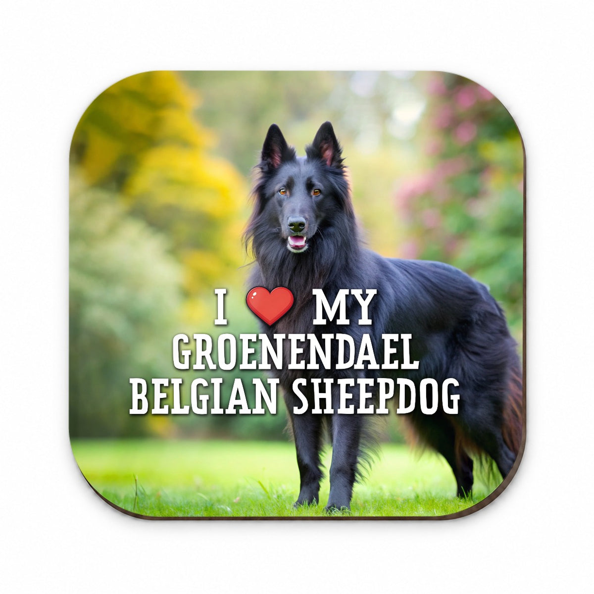I Love My Groenendael Belgian Sheepdog Dog Heart Fridge Magnet