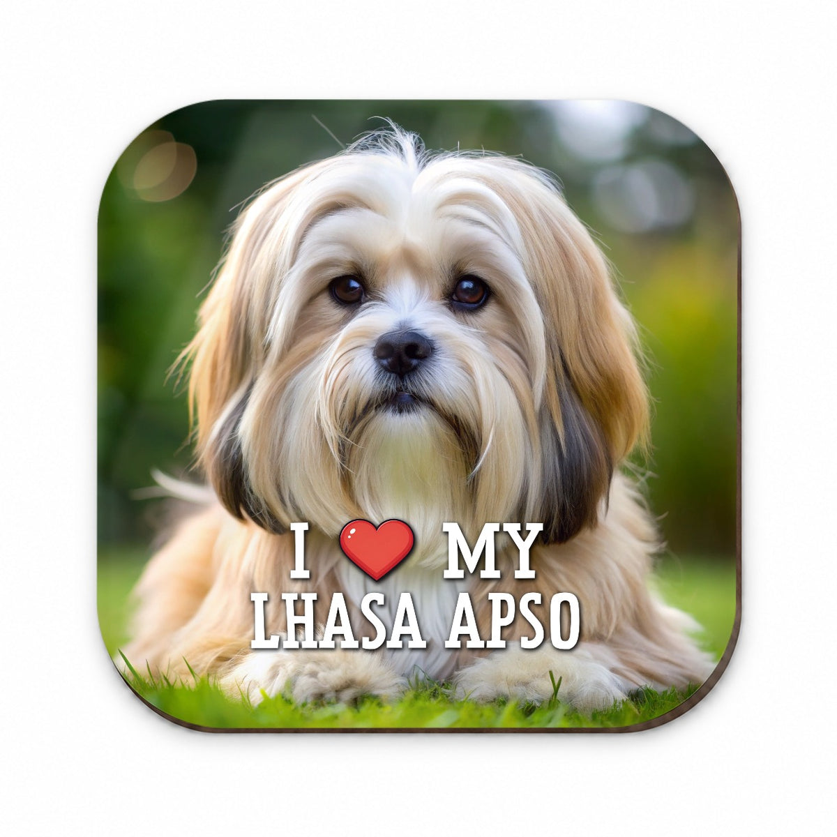 I Love My Lhasa Apso Dog Heart Fridge Magnet