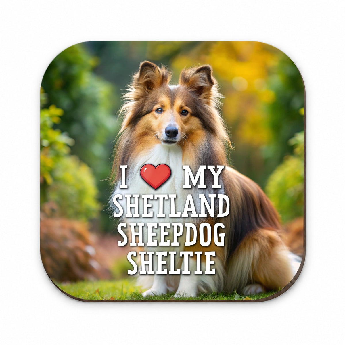 I Love My Shetland Sheepdog Sheltie Dog Heart Fridge Magnet
