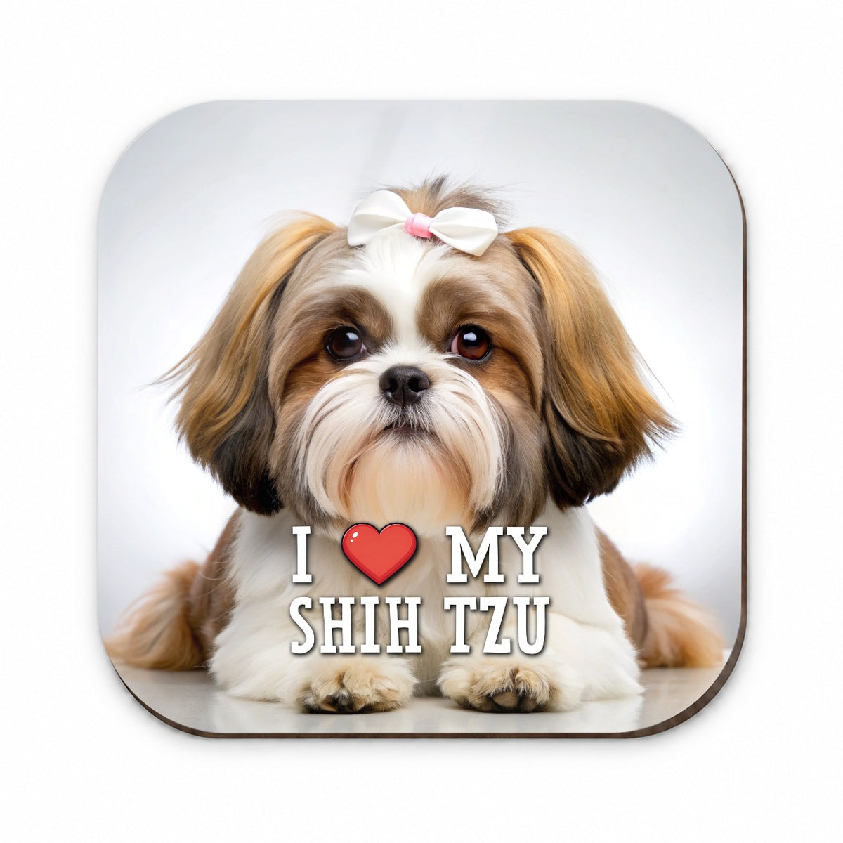 I Love My Shih Tzu Dog Heart Fridge Magnet