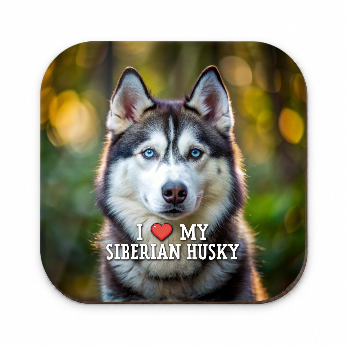 I Love My Siberian Husky Dog Heart Fridge Magnet
