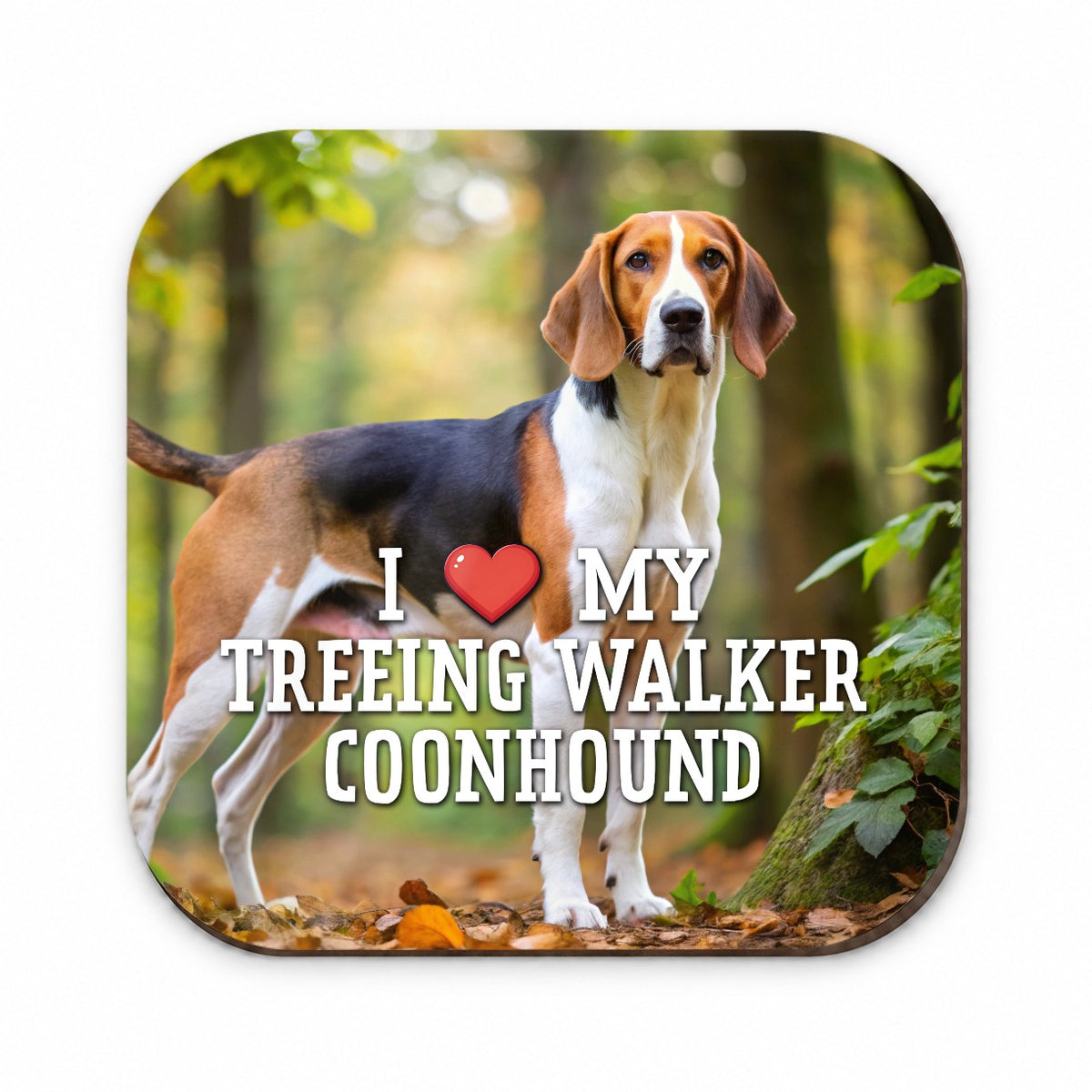 I Love My Treeing Walker Coonhound Dog Heart Fridge Magnet