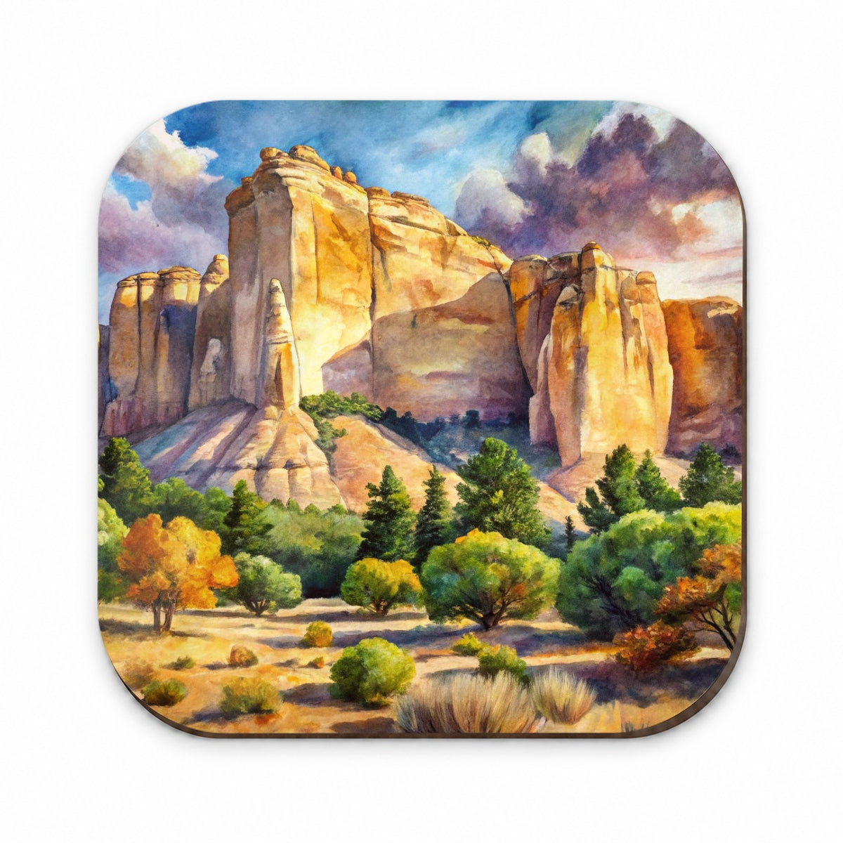 El Morro National Monument New Mexico Watercolor Style Fridge Magnet
