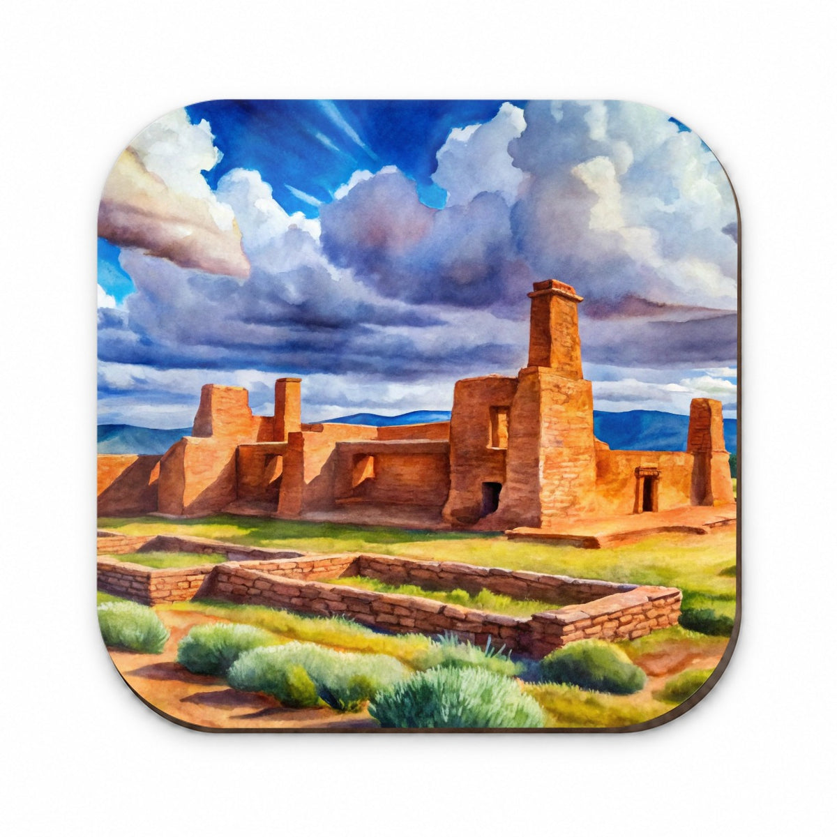 Fort Union National Monument New Mexico Watercolor Style Fridge Magnet