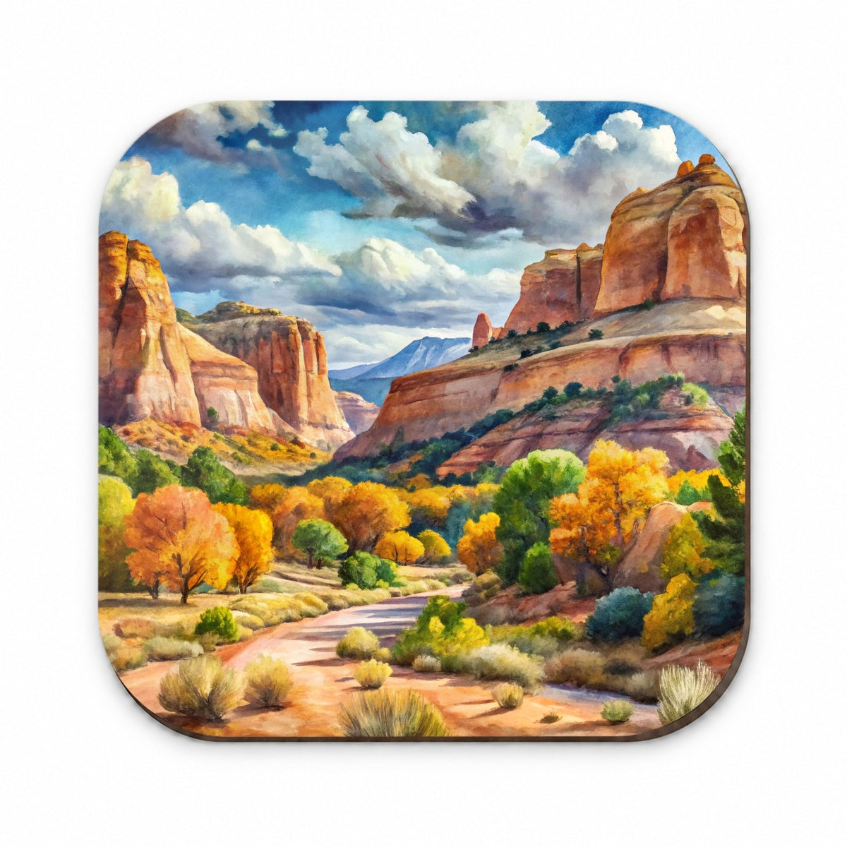 Grand Staircase - Escalante National Monument Utah Watercolor Style Fridge Magnet