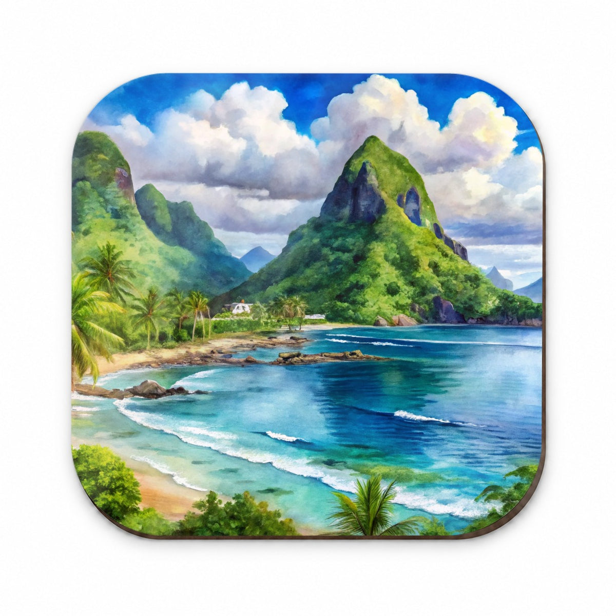 National Park of American Samoa Watercolor Style Fridge Magnet