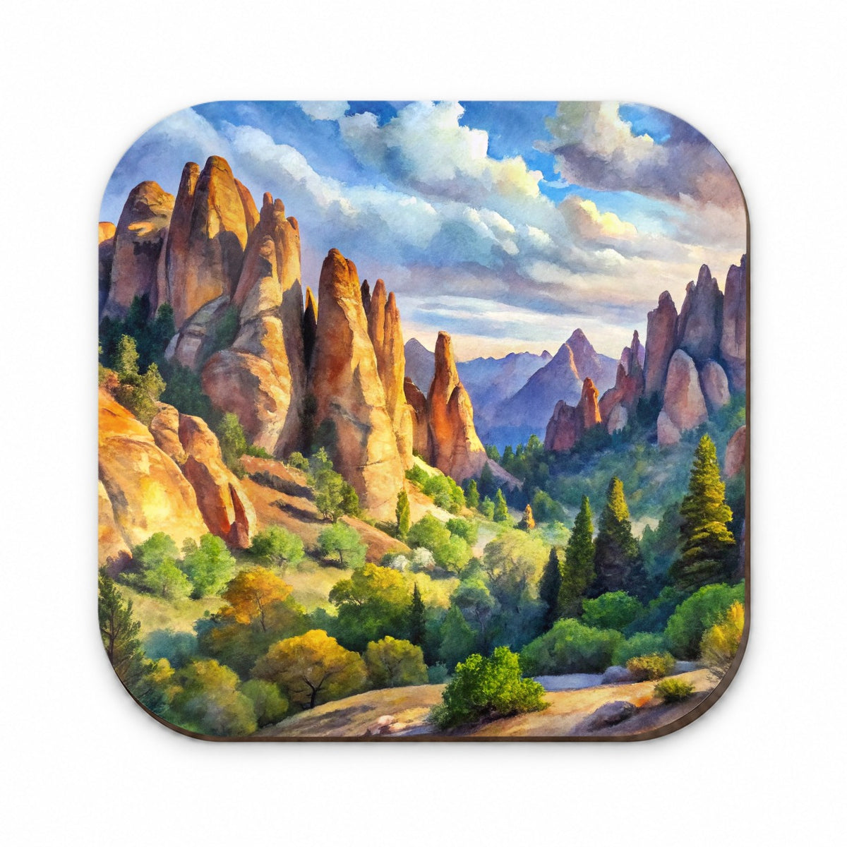Pinnacles National Park California Watercolor Style Fridge Magnet