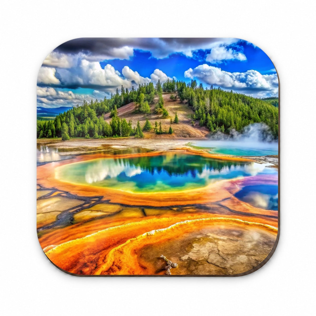Yellowstone National Park Wyoming Watercolor Style Fridge Magnet