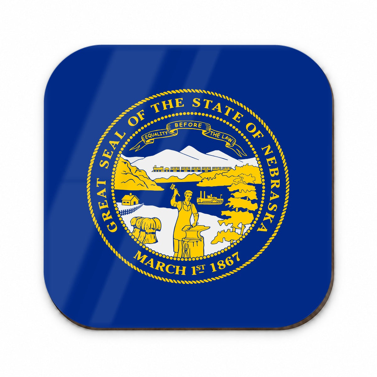Nebraska NE State Flag Fridge Magnet