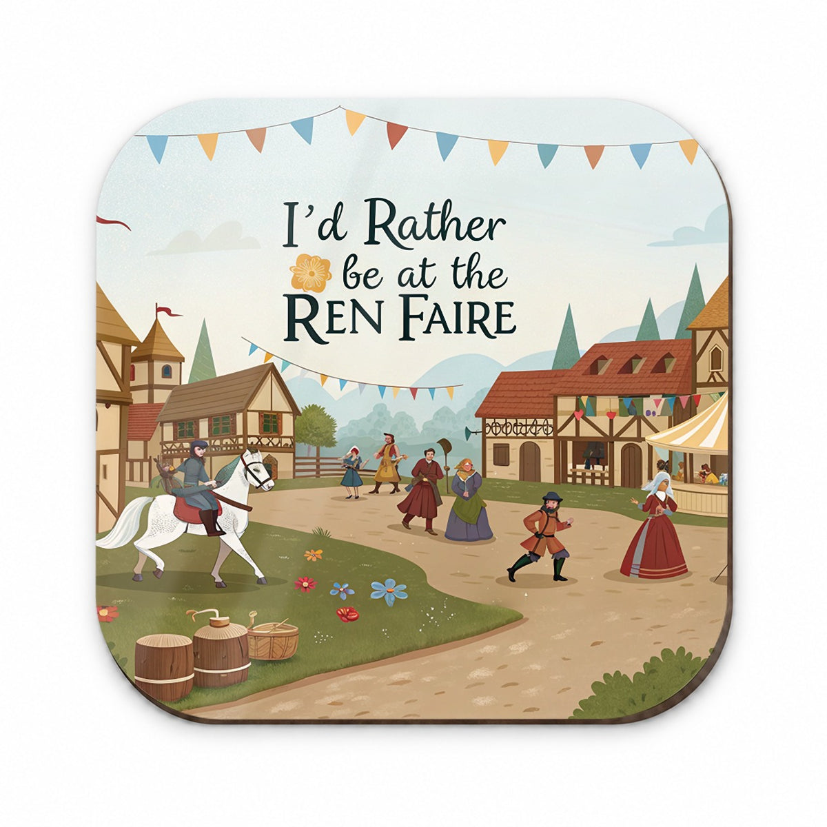 I'd Rather Be At The Ren Faire Medieval Renaissance Festival Fridge Magnet