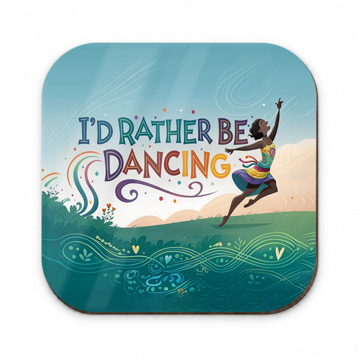 I'd Rather Be Dancing Dance Rainbow Fridge Magnet