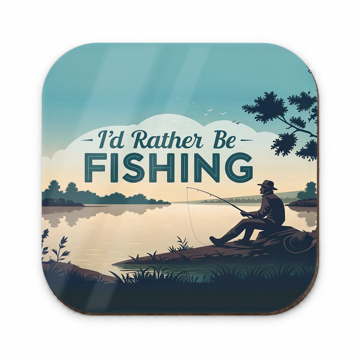 I'd Rather Be Fishing Fish Fridge Magnet