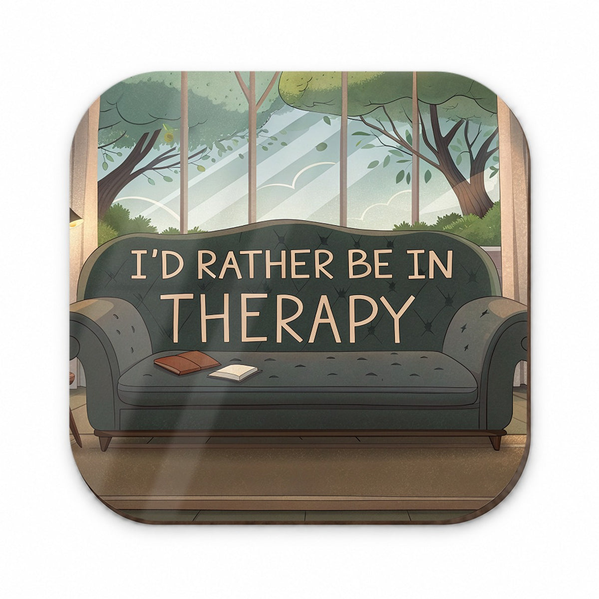 I'd Rather Be In Therapy Therapist Psychiatrist Fridge Magnet