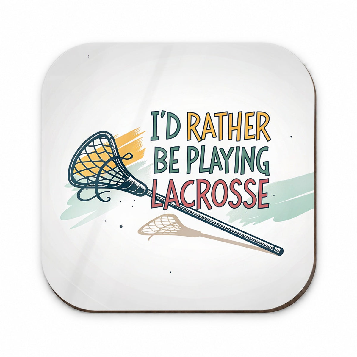 I'd Rather Be Playing Lacrosse Fridge Magnet