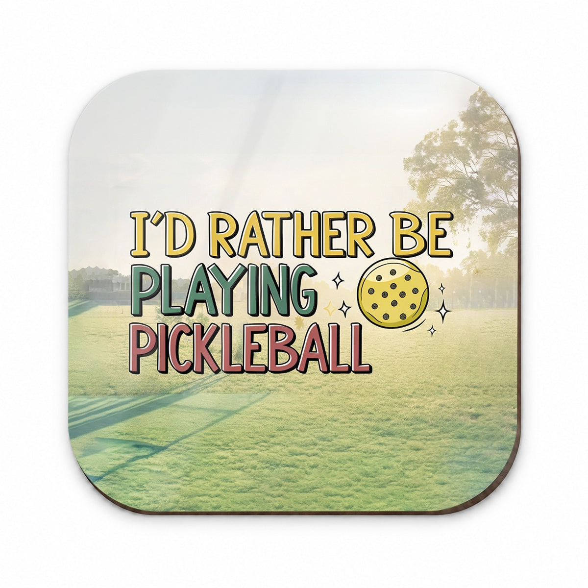 I'd Rather Be Playing Pickleball Ball Fridge Magnet