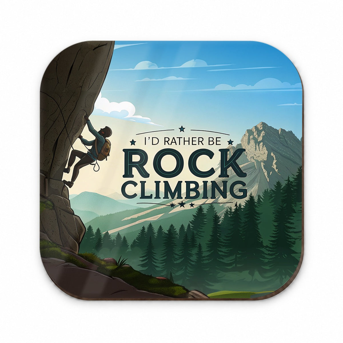 I'd Rather Be Rocking Climbing Fridge Magnet