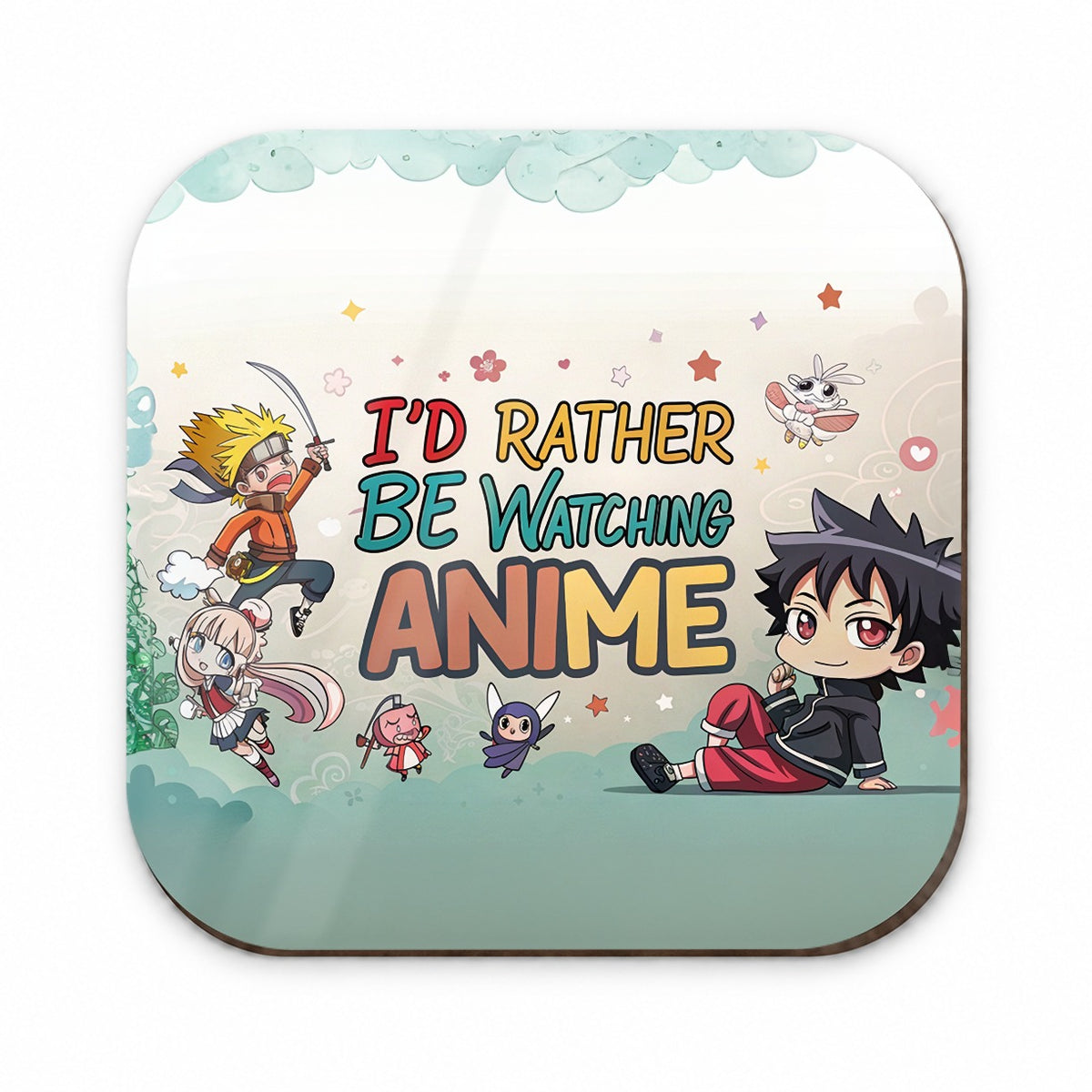 I'd Rather Be Watching Anime Fridge Magnet