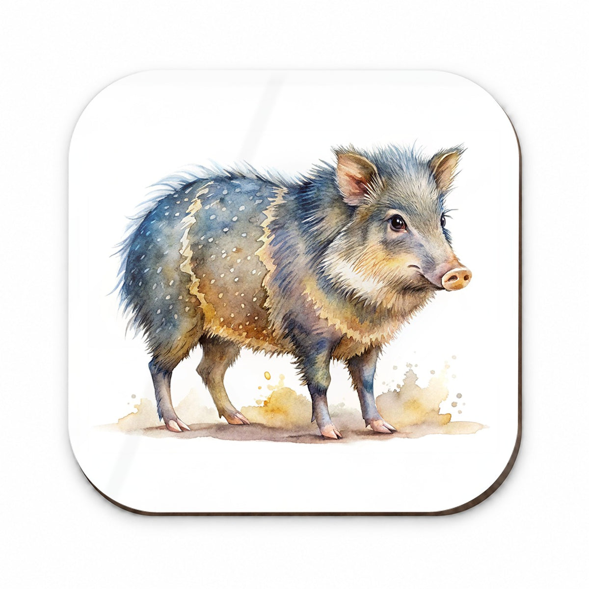 Javelina Watercolor Fridge Magnet