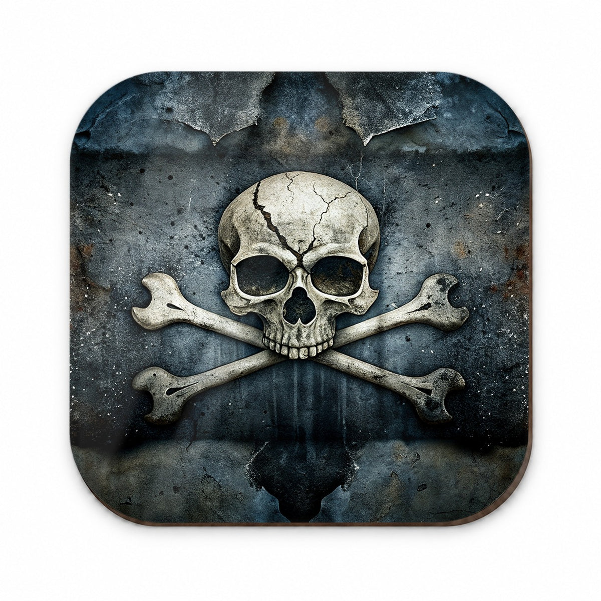 Rustic Skull And Crossbones Pirate Jolly Roger Fridge Magnet