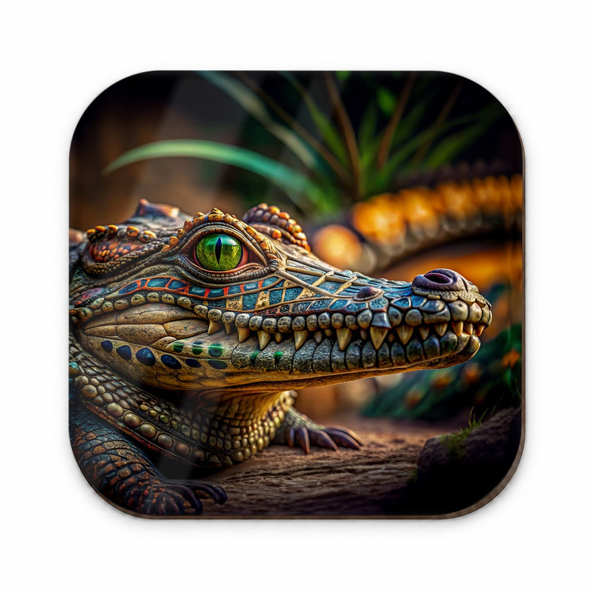 Stylish Colorful Alligator Head Fridge Magnet
