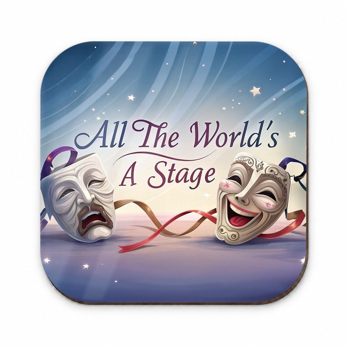 All The World's a Stage Theater Drama Masks Fridge Magnet
