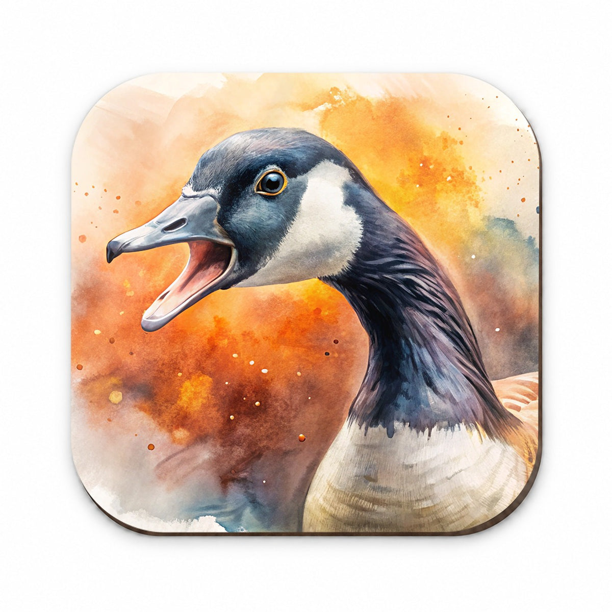 Angry Canadian Canada Goose Watercolor Fridge Magnet