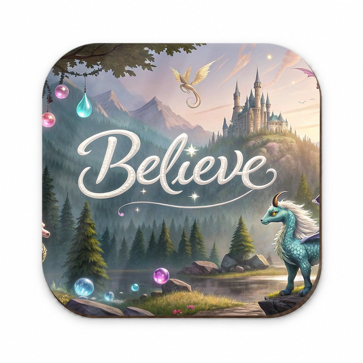 Believe Fantasy Creatures Fridge Magnet