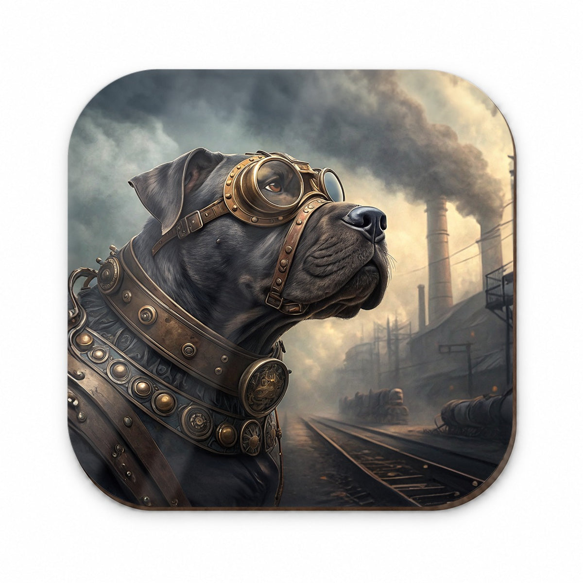Cane Corso Dog Steampunk Fridge Magnet