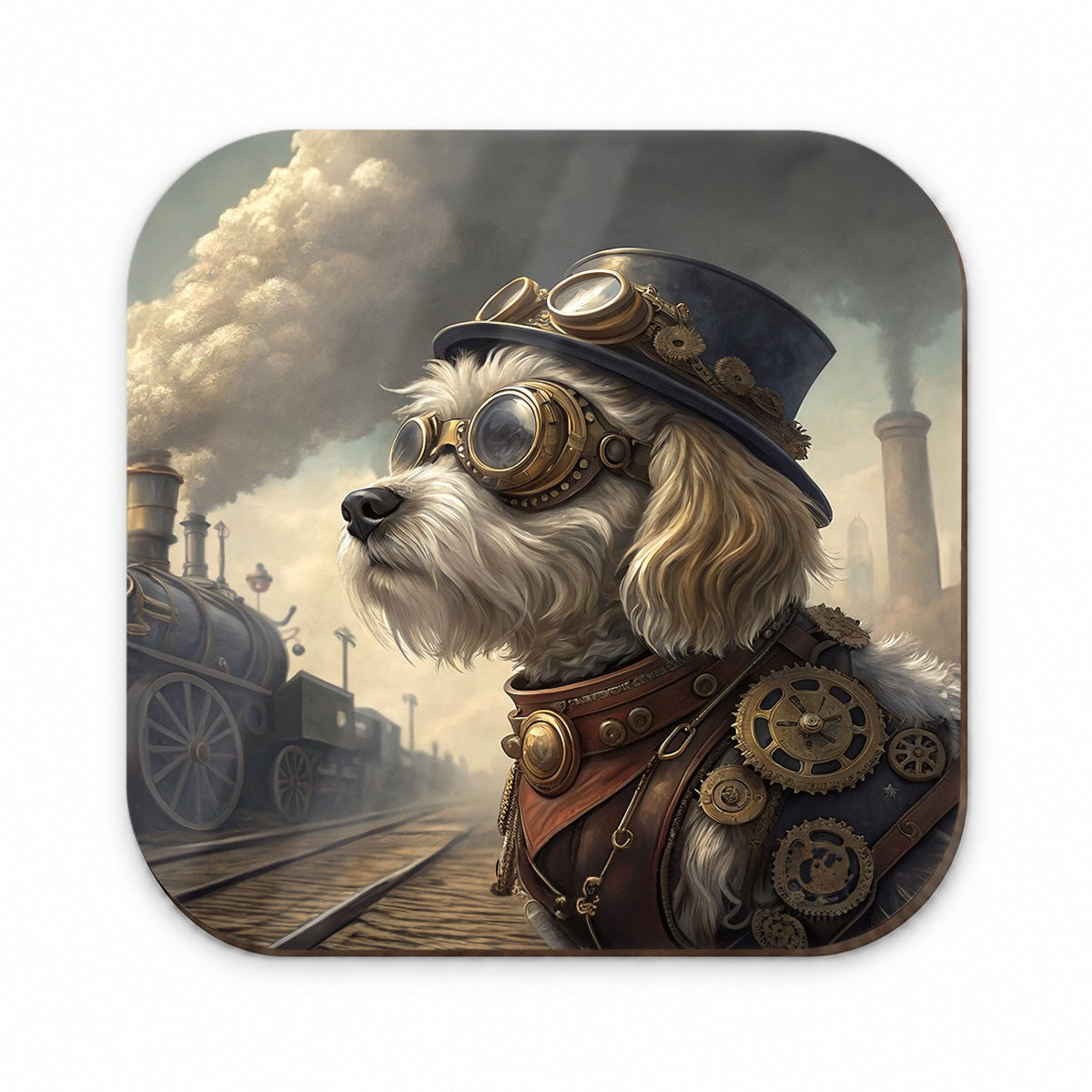 Cavachon Dog Steampunk Fridge Magnet