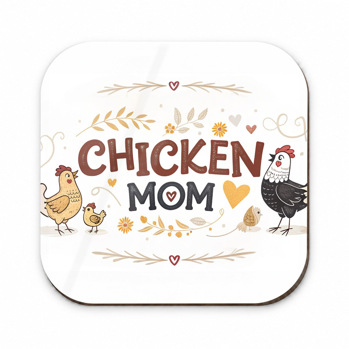 Chicken Mom Cute Funny Fridge Magnet