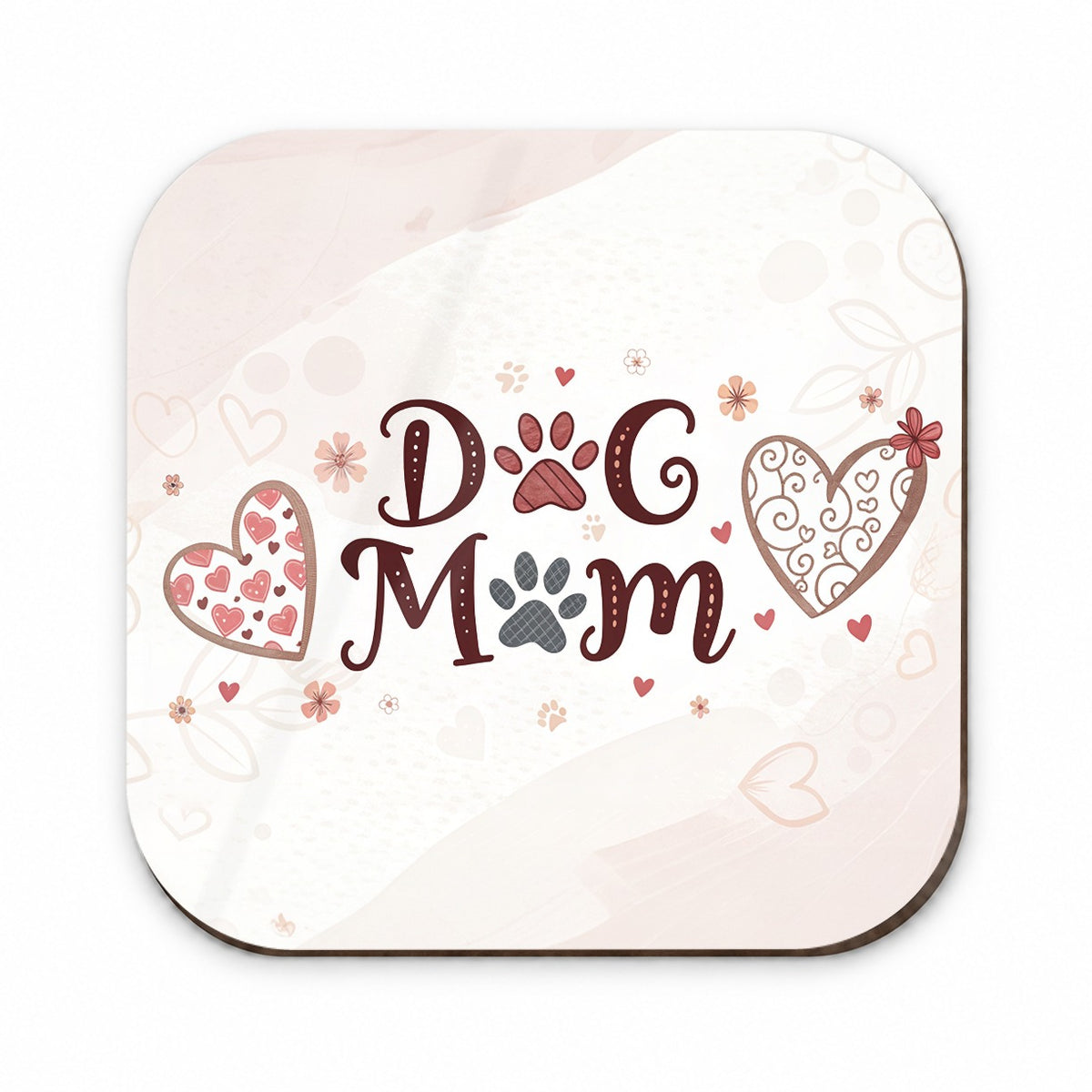 Dog Mom Cute Hearts Fridge Magnet