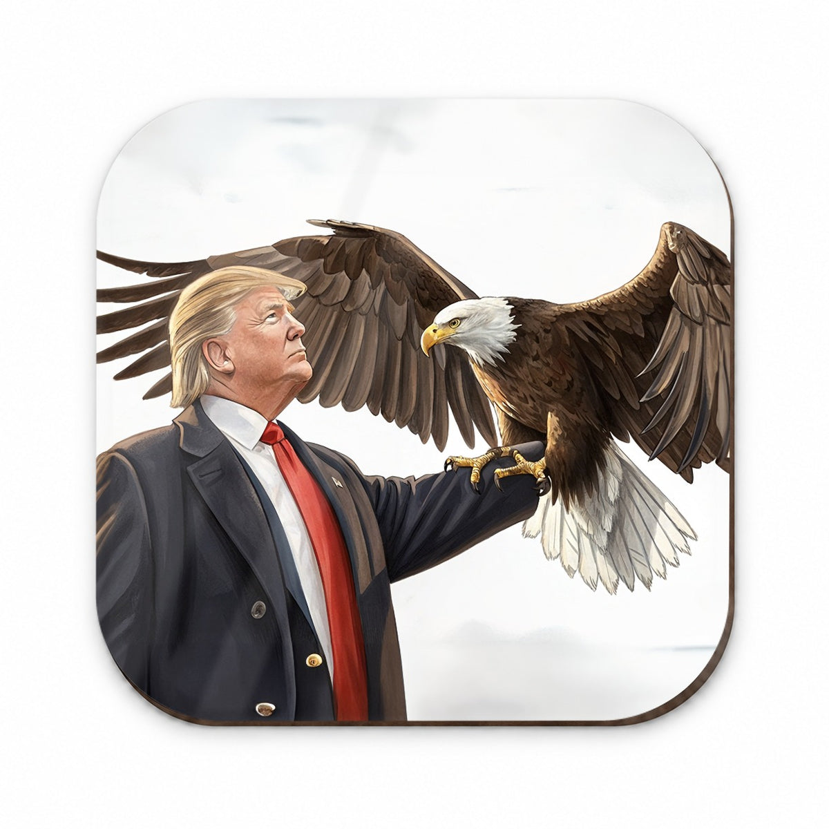 Donald Trump Holding A Bald Eagle Funny Fridge Magnet