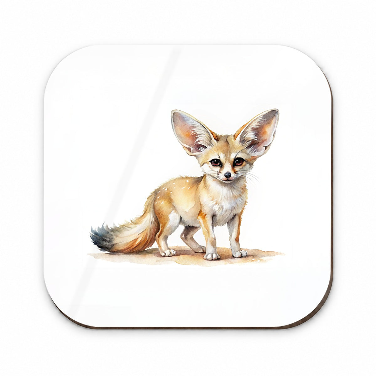 Fennec Fox Watercolor Fridge Magnet