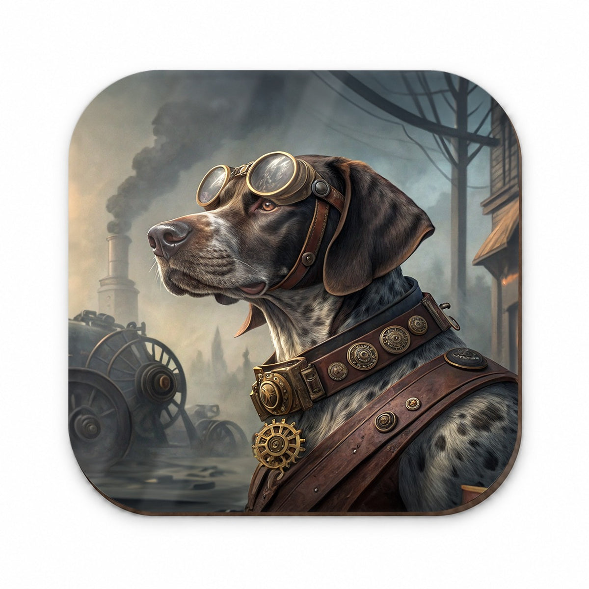 German Shorthaired Pointer Dog Steampunk Fridge Magnet