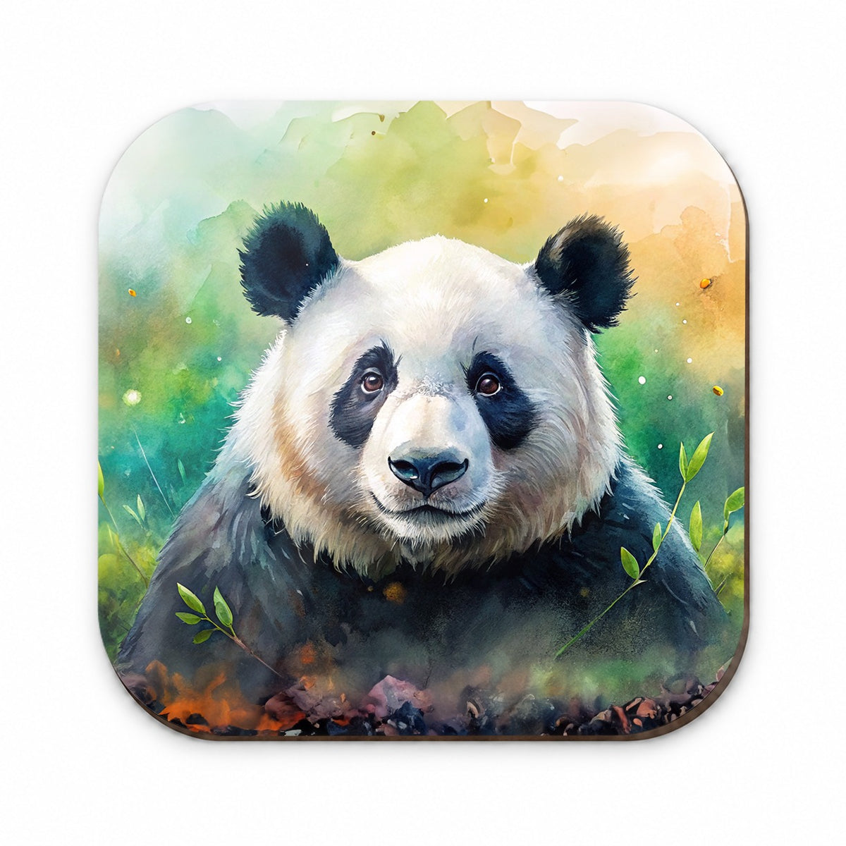 Giant Panda Bear Watercolor Fridge Magnet