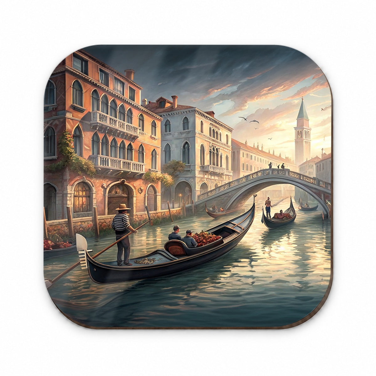 Gondolas on Canal Venice Italy Fridge Magnet