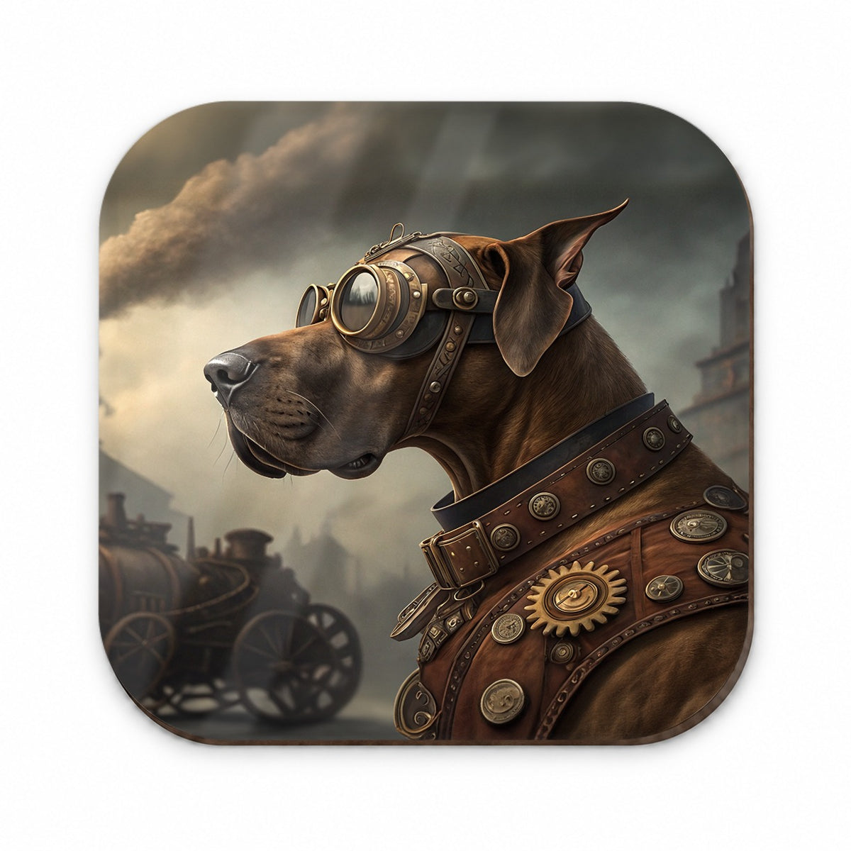 Great Dane Dog Steampunk Fridge Magnet